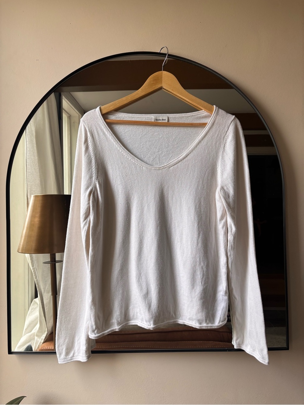 ARITZIA | Sunday best layered sweater cotton cashmere | size large - Picture 3 of 5